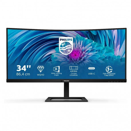 346E2CUAE/00 (86 cm (34 Zoll), schwarz, WQHD, VA,  AMD Free-Sync, 100Hz Panel)