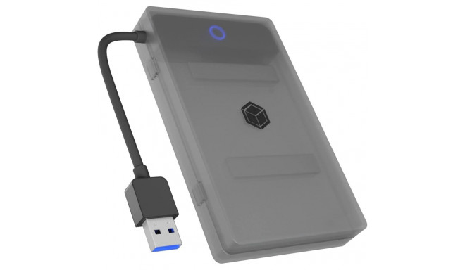 ICY BOX IB-AC603b-U3, adapter (anthracite/black, adapter for 1x HDD/SSD with plastic case)