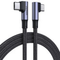 Ugreen elbow USB Typ C - USB Typ C cable Quick Charge Power Delivery 100 W 5 A 2 m black (US335 7069