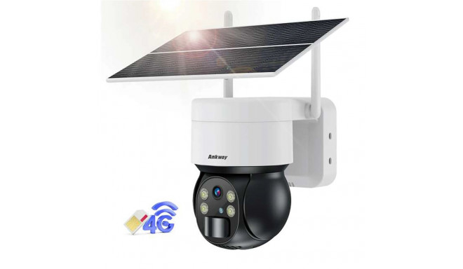 Choetech ASC006-4G solar camera intelligent PTZ 4G LTE with 5W solar panel - white