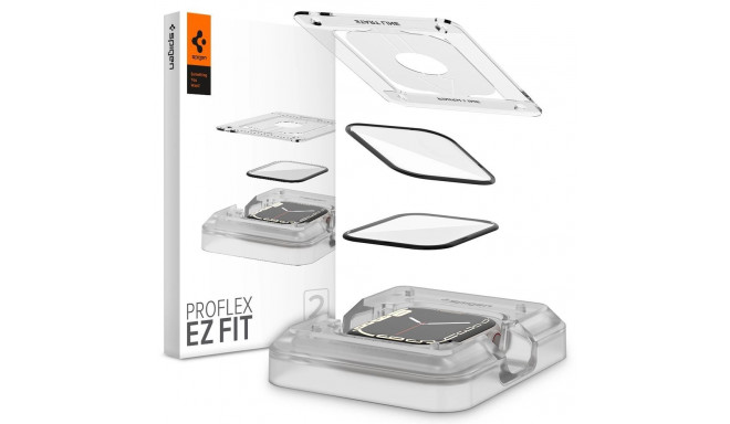 HYBRID GLASS Spigen PROFLEX ”EZ FIT” 2-PACK Apple Watch 7 / 8 (45 MM)