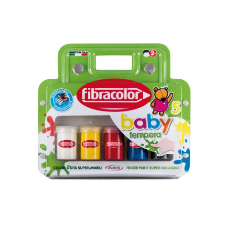 Näpuvärvid Fibracolor Baby  guašš  väikelastele 25ml x 5 värvi