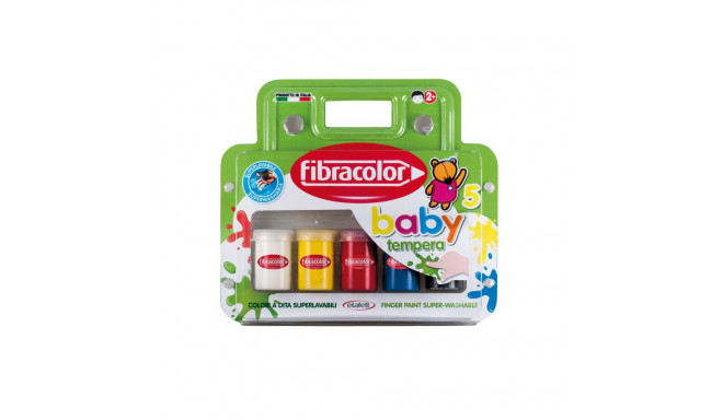 Näpuvärvid Fibracolor Baby  guašš  väikelastele 25ml x 5 värvi