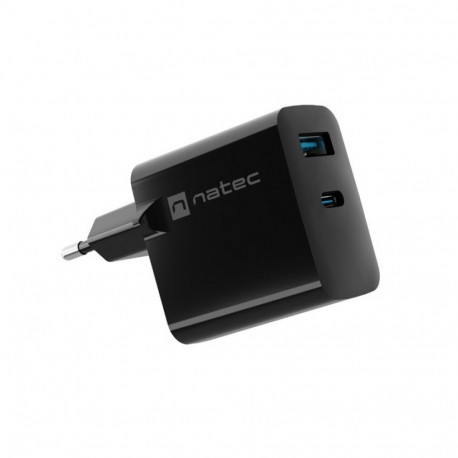 NATEC RIBERA GAN LAADIJA 1x USB-A + 1x USB-C 45W MUST