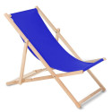 Wooden chair made of quality beech wood with three adjustable backrest positions colour blue GreenBl
