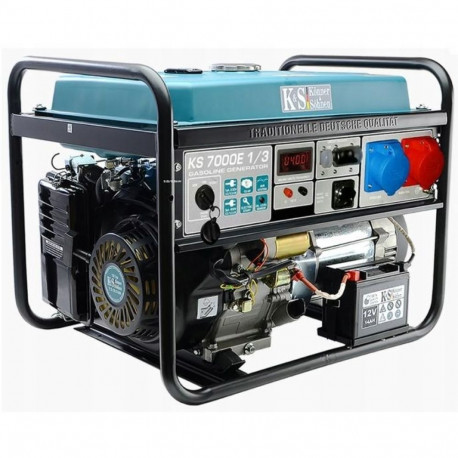 KÖNNER & SÖHNEN PETROL GENERATOR 5.0kW 230/400V ELECTRIC START AVR VST KS7000E-1/3