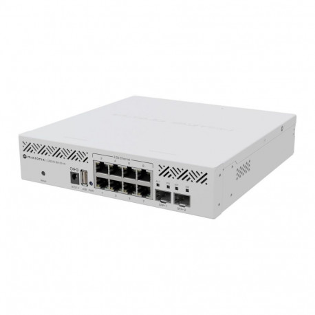 MikroTik pilveruuter-lüliti CRS310-8G+2S+IN, riiulisse paigaldatav, 8 1Gbps RJ-45-porti, 2 SFP+-port