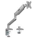 Ergo Office Aluminium Monitor Mount with Gas Spring, Double Arm, VESA 75x75/100x100, 17"-32" 10 kg S