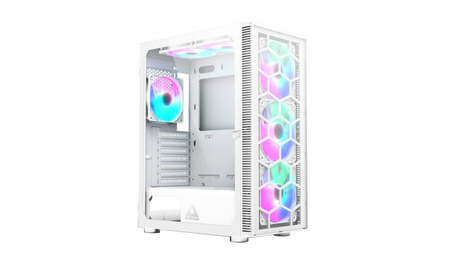 Montech X3 Glass midi-tower, RGB, karastatud klaas - valge