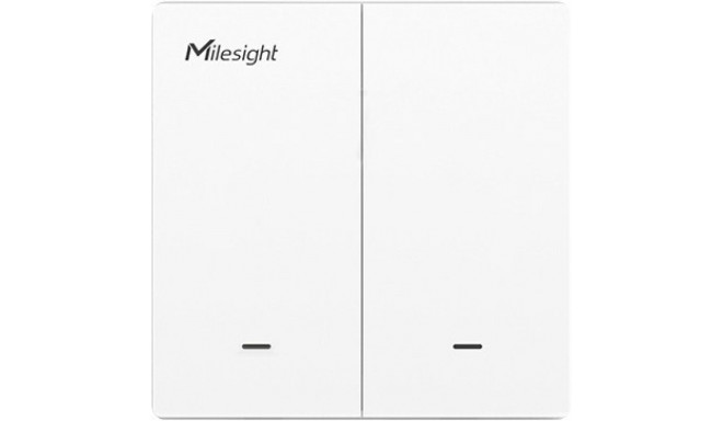 "IoT Milesight Wall Switch LoRaWAN 3-wire 2 button"