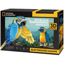 Puzzle 3D 88 pieces Blue-throated macaws