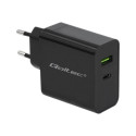 QOLTEC 51717 Charger 42W 5-20V 2.25-3A USB type C PD USB Black