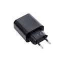 Universal Travel Charger Blue Star with USB C socket - 3A 25W with PD and QC 4.0 function
