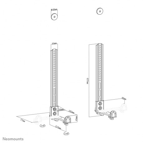 Neomounts by Newstar AWL29-650BL1 universaalne soundbar-teline