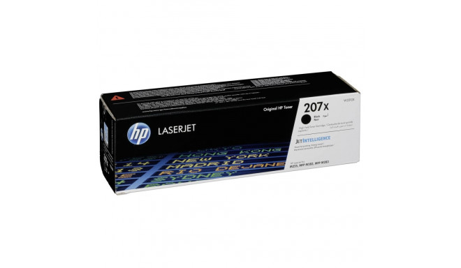 HP 207X laservärvikassett, must