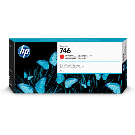 HP 746 -mustekasetti, punainen