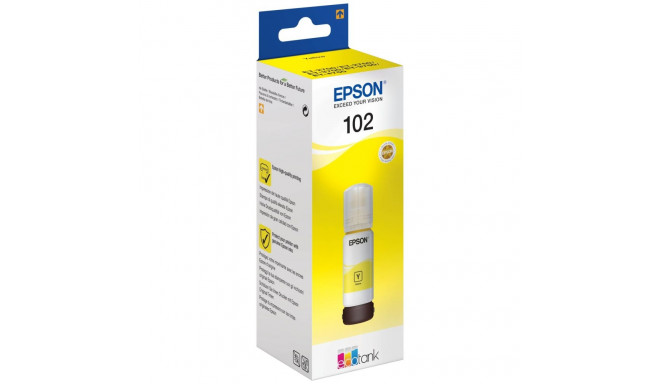 Epson 102 EcoTank -mustepullo, keltainen