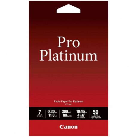 Canon PT-101 Pro Platinum fotopaber, 10 x 15 mm, 50 lehte