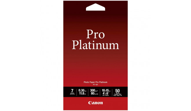 Canon PT-101 Pro Platinum fotopaber, 10 x 15 mm, 50 lehte