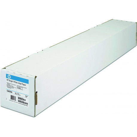 HP Designjet Bright White 24" paber, 61 cm x 45 m rull