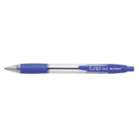 Pastapliiats Hi-Text Grip 901 klõpsuga, 1mm, sinine