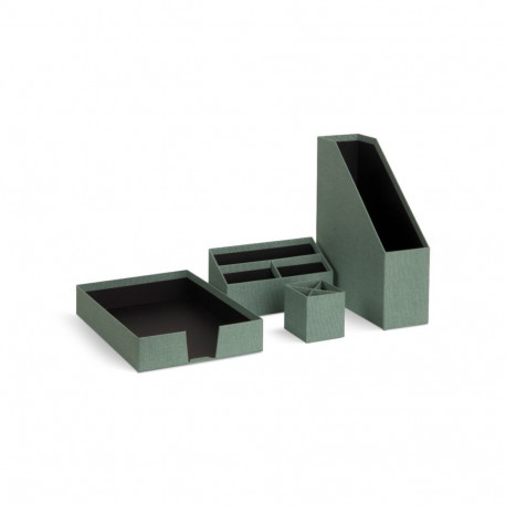 Laua orgniseerimise komplekt Hugo Bigso Box, Canvas Paper Laminate Soft Teal C16