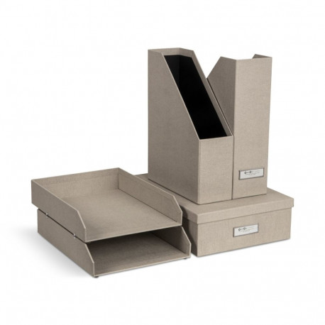 Dokumentide organiseerimise komplekt Holger Bigso Box, Canvas Paper Laminate Linen C55