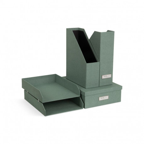 Dokumentide organiseerimise komplekt Holger Bigso Box, Canvas Paper Laminate Soft Teal C16