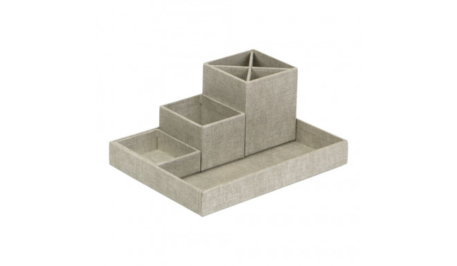 Kirjatarvete alus Lena Bigso Box, Canvas Paper Laminate Linen C55