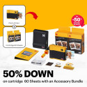 Kodak Mini 3 Era Black 3x3 + 60sheets + Accesory Kit