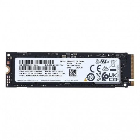 SSD Samsung PM9A1 512GB Nvme PCIe 4.0 M.2 (22x80) MZVL2512HCJQ-00B00