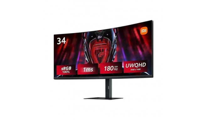 Xiaomi Mi Monitor G34WQI 34 inch Curved Gaming Black EU ELA5454EU