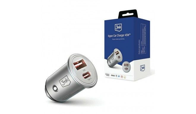 Car charger 45W 1xUSB-C +USB-A