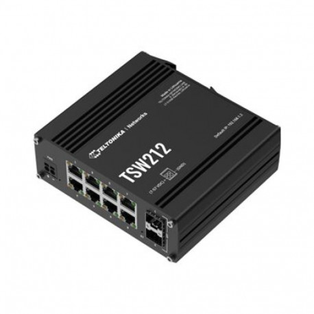Teltonika switch, 8 porti, TSW212, L2 hallatav, seinakinnitusega, SFP porte 2