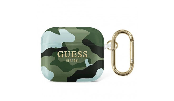 Guess GUA3UCAMA AirPods 3 cover green/khaki Camo Collection