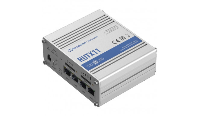 Teltonika RUTX11 LTE Cat6 kahe sagedusalaga wifi tööstuslik ruuter