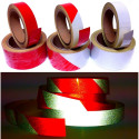 Reflex tape 50 mm x 10 m, black/yellow.