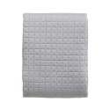 BEDSPREAD MICRO 160X220 CM SQUARES GREY