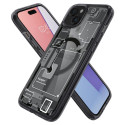 Spigen Ultra Hybrid Mag Case with MagSafe for iPhone 15 - Dark Gray (Zero One Pattern)