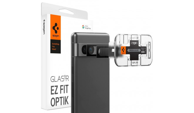 Spigen Glas.tR EZ Fit Optik Camera Protector for Google Pixel 7A - Black 2 pcs.