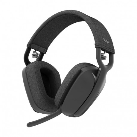 Kõrvaklapid+mikrofon Logitech Zone Vibe 100 - Graphite, 40mm, juhtmevaba Bluetooth5.2, USB-C laadimi