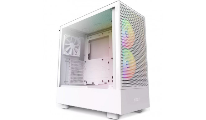Computer case NZXT H5 Flow RGB White