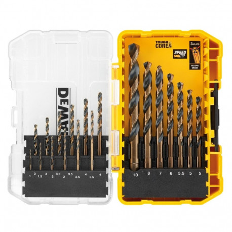19-piece metal drill bit set
