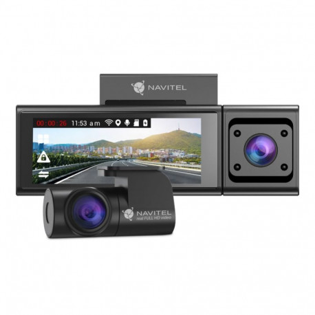 Navitel | Triple channel Full HD Dashcam | RC3 PRO | GPS (satellite) | IPS 3.16", 820x320 | Maps inc