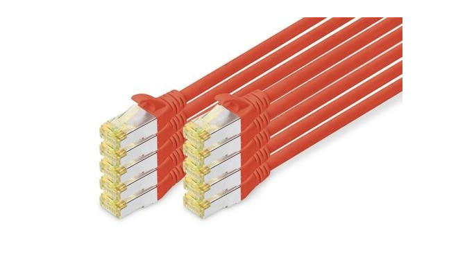 Digitus CAT 6A S/FTP patch cord, 10 pieces