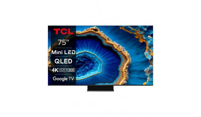 TCL C80 75C809 TV 190.5 cm (75&quot;) 4K Ultra HD Smart TV Wi-Fi Black 1300 cd/m²