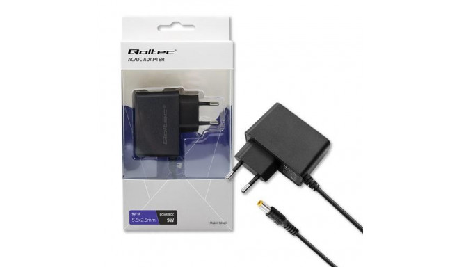 Qoltec 52403 power adapter/inverter Indoor 9 W Black