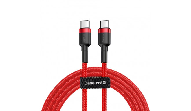 Baseus cable Cafule PD 2.0 USB-C - USB-C 2,0m 3A red 60W