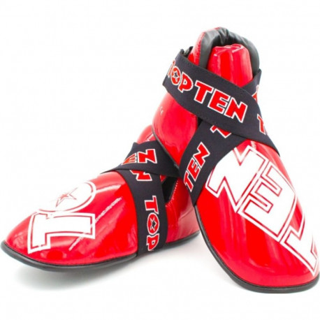 Masters Top Ten OSTT-PU "Superlight" Glossy Foot Guards (Wako Approved) 030813 (niebieski+S)