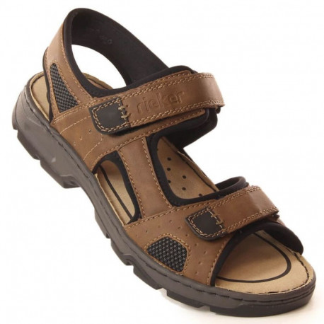 Rieker M 26156-25 RKR447B Velcro Sandals (45)